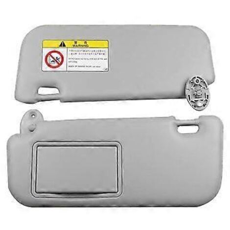 Pare-soleil de voiture pour modèles 2014-2017 (références 74320-02B21 et 74310-02K91) avec miroir - Accessoires auto - Gris