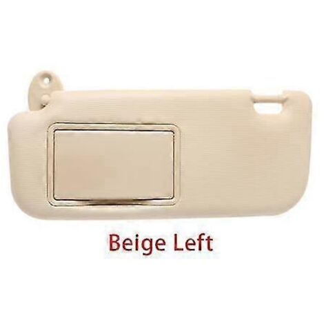 Pare-soleil gris beige avec miroir de maquillage pour Toyota Corolla 2014-2017 - Accessoires auto - Pare-soleil - Beige - Côté gauche