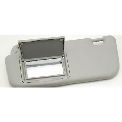 Pare-soleil gris beige avec miroir de maquillage pour Toyota Corolla 2014-2017 - Accessoires auto - Pare-soleil - Gris, côté gauche