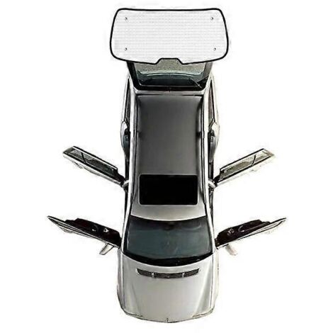 Pare-soleil intégral pour Peugeot 207 Berline (2006-2014) - Accessoires anti-UV - Protection solaire pour pare-brise et lunette arrière (2012-2013)