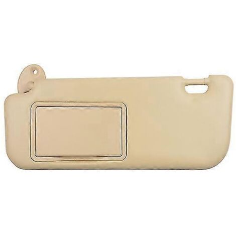 Pare-soleil intérieur avant gauche/droit avec miroir de maquillage pour Toyota Corolla E160 E170 (2014-2017)  Beige gauche