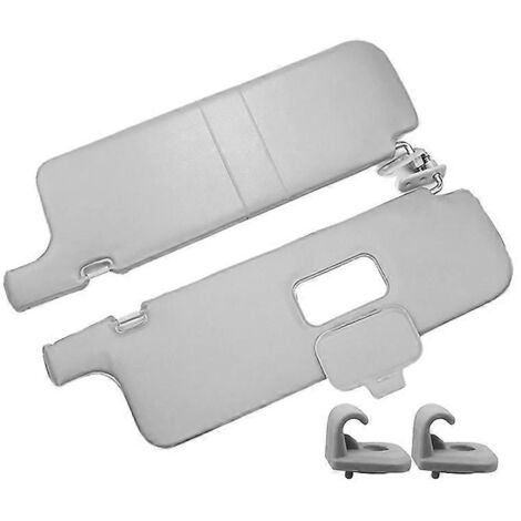 Pare-soleil intérieur avant gauche et droit avec clip de fixation pour--