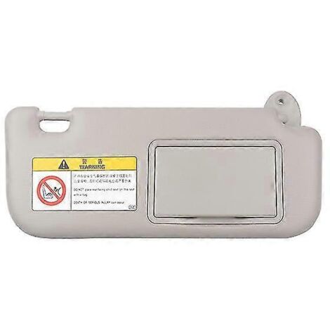 Pare-soleil intérieur gauche/droit avec miroir de maquillage pour Toyota Corolla E160 E170 (2014-2017) - Référence : 74320-02b20 - Gris (côté droit)