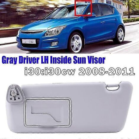 Pare-soleil intérieur gauche gris pour Hyundai i30 i30cw 2008-2011 852012l020tx 85201-2l020tx - Pare-soleil gauche