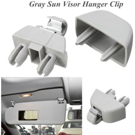 Pare-soleil Intérieur Hanger Holder Clip pour VW Passat B7 Polo UP Skoda Seat Gris