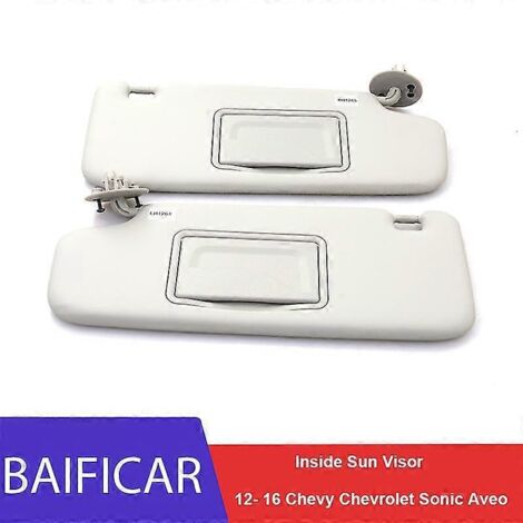 Pare-soleil intérieur neuf Baificar (gauche/droite) - 1 pièce - Référence : 95327509 - Compatible Chevrolet Sonic et Aveo (2012-2016)