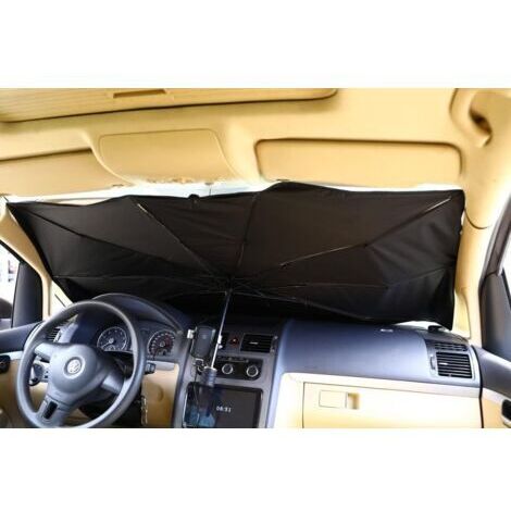 Pare-soleil pour auto, pare-brise, intérieur, parasol auto, SUV, camion, design breveté (140 x 80 cm pour voiture moyenne/grande)