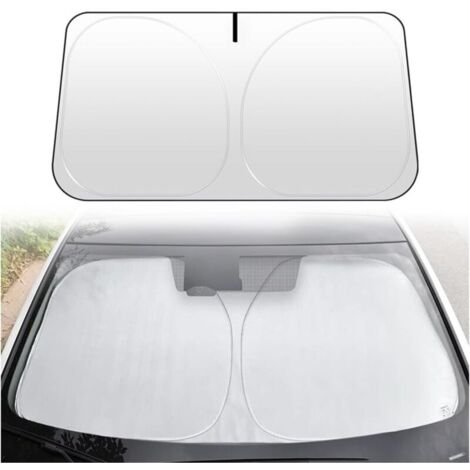 Pare-Soleil pour Pare-Brise De Voiture, Protecteur De Pare-Soleil Avant Bloque Les Rayons UV Protection Solaire, UV Protection Parasol Voiture Isolation, pour Véhicule Et Camion(140x70cm)