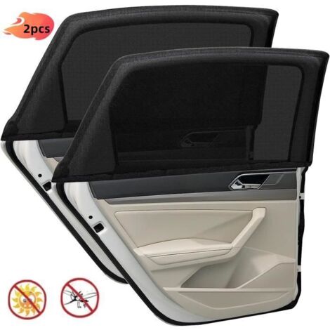 Pare Soleil Voiture Bébé - ROSEDOES - Protection UV Maximale - Noir - Fenêtre arrière - Voiture