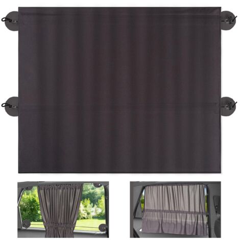Pare Soleil Voiture Bébé XXL 68 x 50 cm - Rideau Occultant avec Ventouse - Protection UV et Contre Chaleur pour Fenêtres Latérales - (x 1 pièce)