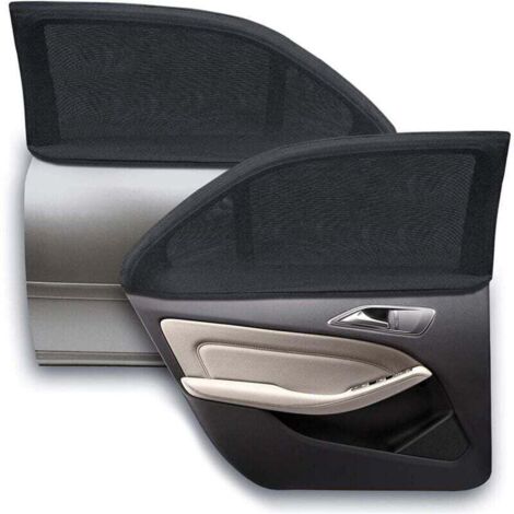 Pare-Soleil Voiture Bébé,2 Pièces Chaussette Voiture Soleil par Bloquer Les Rayons UV par Protege Soleil Voiture Arrière Enfants et Animaux (Noir) (XL)