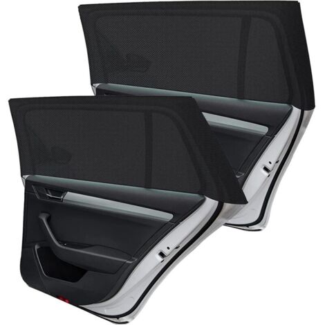 Pare-Soleil Voiture Bébé,2 Pièces Chaussette Voiture Soleil par,Bloquer Les Rayons UV,Compatible avec la Plupart des Auto (Noir) (Noir, XL)