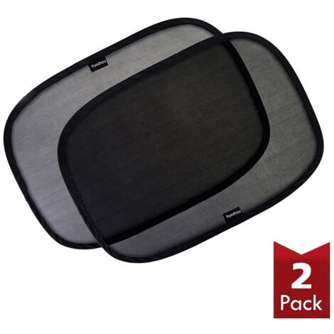 Pare-Soleil Voiture Bébé,avec Protection UV Certifiée (Lot de 2) Filet De Protection Solaire Auto-Adhésif pour Voiture Vis Pare-Soleil pour Voiture.54cmx36cm (transparent). NPTERBL