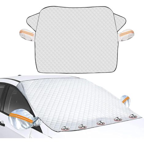Pare Soleil Voiture, Couverture Pare-Brise Voiture Bâche Pare Soleil Voiture Avant Protection 8 Magnétique Pliable Housse de Pare Brise pour Plupart des Véhicules Anti UV Isolation la Chaleur,couleur 