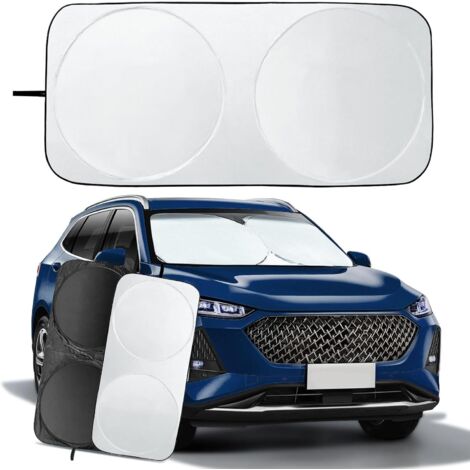 Pare Soleil Voiture Intérieur Pare Brise Avant Protection Soleil Pliable Anti UV pour Universel des Voitures et SUV (150 x 85 cm)