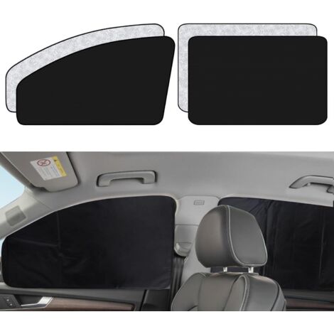 Pare Soleil Voiture Magnétique 4 Pièces, Rideau Voiture Occultant, Pare Soleil Voiture Arriere Bebe, Protection Solaire Voiture, Protection Vie Privée