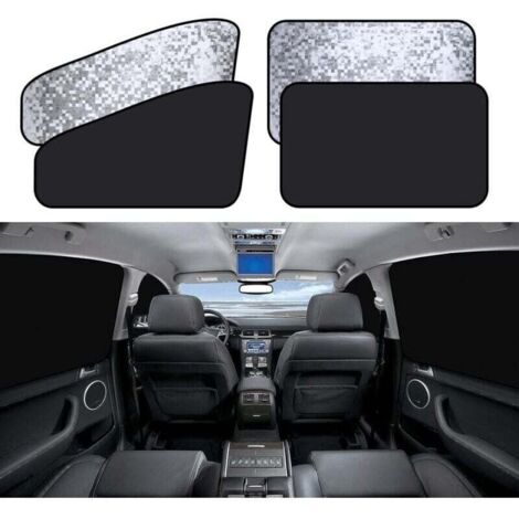 Pare-Soleil Voiture Magnétique Anti-UV et Chaleur pour Fenêtres Latérales – 4 Pièces Ortviai
