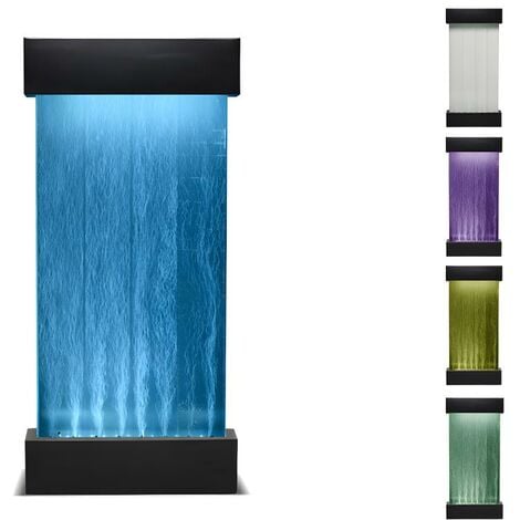OZAIA Pared de burbujas de agua CECILY - LEDs de color cambiante - Alto 122 cm - Venta-unica