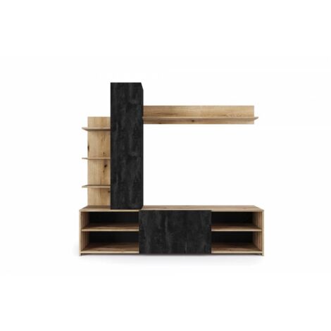 PARED EQUIPADA CHEF 180X40X170 CM ROBLE PIEDRA