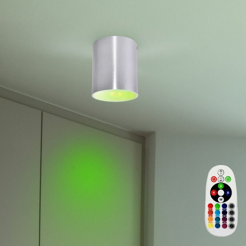 

Focos de construcción Lámpara de techo Lámparas de pared Control remoto en un juego que incluye lámparas LED RGB