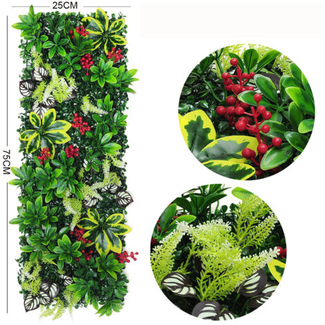 Pared Vegetal Artificial Decorativa - Planta de Pared Colgante de Tiras, Decoración de Pared 3D para Salón, Oficina o Interior