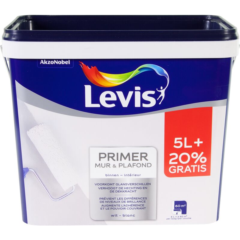 

Pared y techo Primer 6 L - Levis