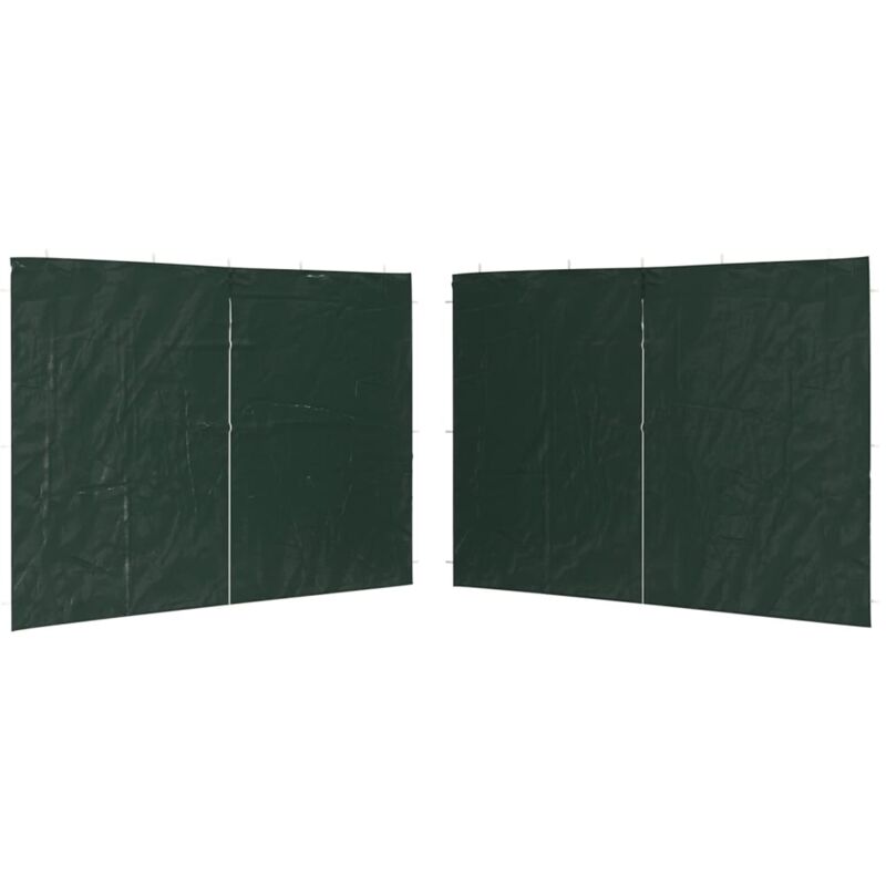 

Paredes laterales carpa fiesta 2 unidades cremallera PE verde - Verde - Vidaxl