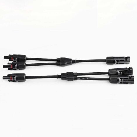 Pareja de conectores macho y hembra flexibles MC4 2/1 IP68 para Cable de 4-6mm²