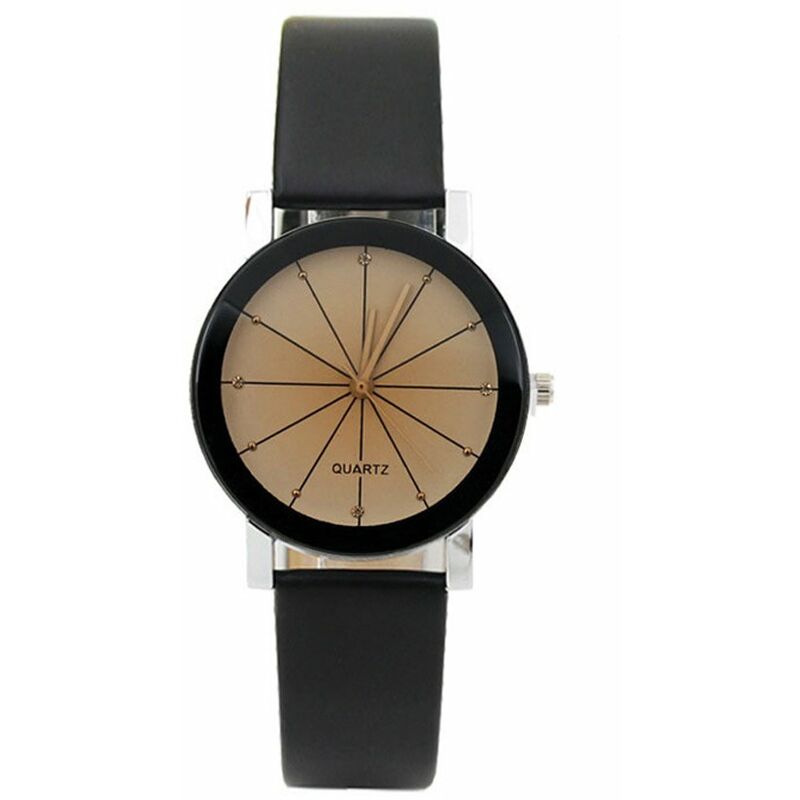 

Pareja de estudiantes reloj de cinturon de moda version coreana del reloj de meteorito de vidrio marron reloj de taladro de punto de rayo Cinturon