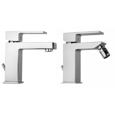 Pareja De Grifos Baño Lavabo Y Bidé  Infinity