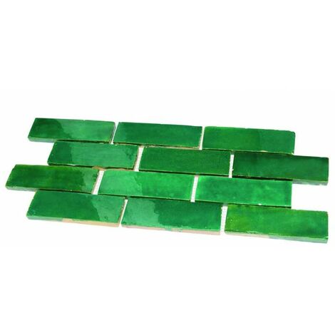 Parement bejmat zellige vert menthe 1m² - Vert
