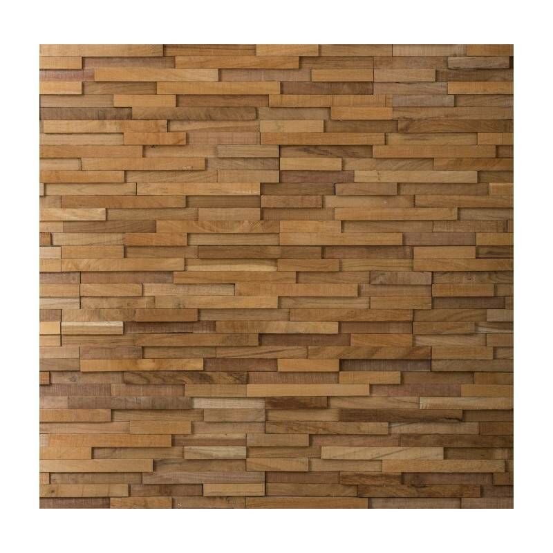 Decoon - Parement bois Teck naturel 0,57m²