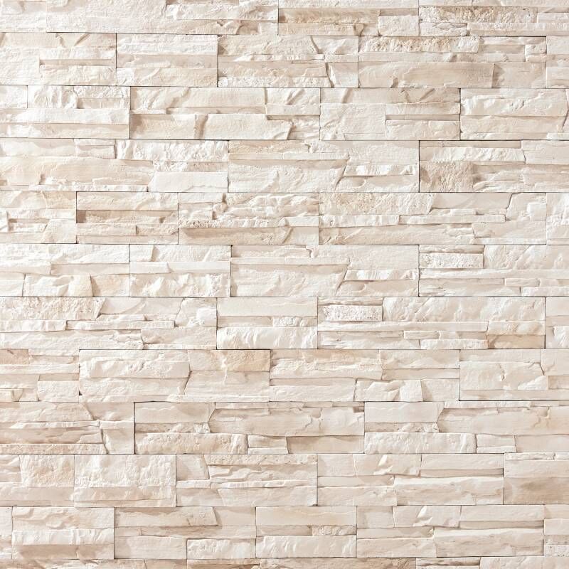 Decoon - Parement imitation pierre beige béton 0,52 m2