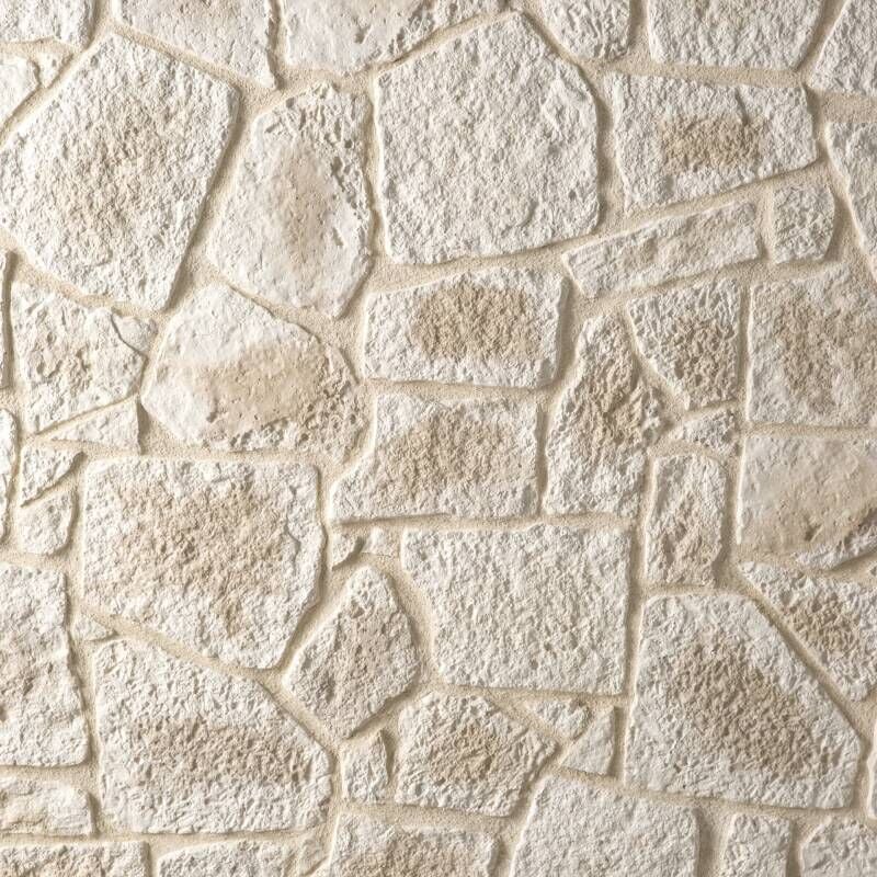 Decoon - Parement imitation pierre beige béton 1 m2