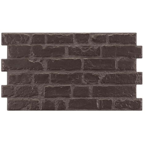Parement mural cérame style pierre brique 31X56 cm MANHATTAN ANTRACITA - 1.21m²