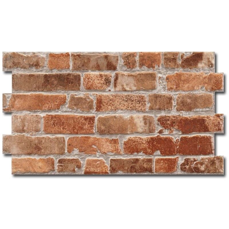 Realonda - Parement cérame style pierre brique manhattan cotto 31x56 cm