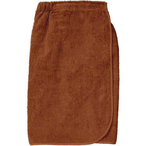 Paréo de bain en coton 82x160 cm LAGUNE terra, par Soleil d'Ocre