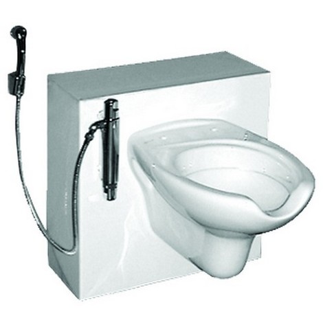 Doccetta Per Wc Disabili.Parete Attrezzata Di Cm H 60 Con Vaso Sospeso Miscelatore E Doccetta D0510 01