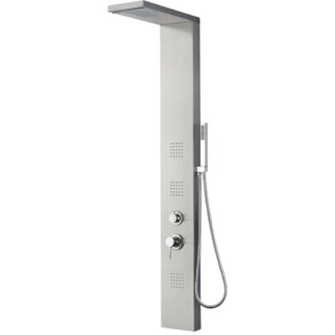 PARETE ATTREZZATA MULTIFUNZIONE MOD. RODI Acciaio inox luc. Senza Led