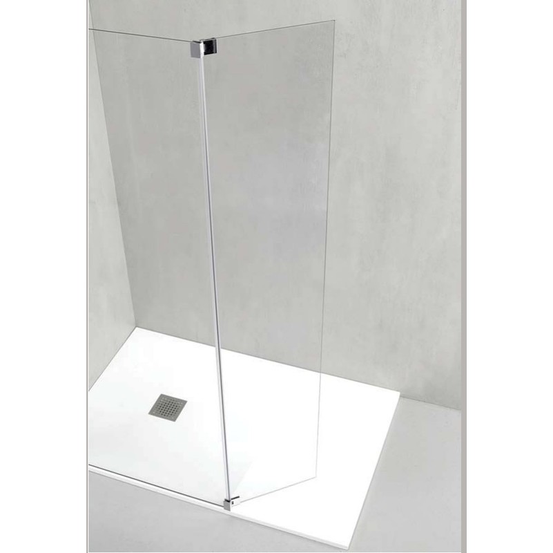 Parete Doccia Walk In Open.Parete Doccia 119 120 A Muro Con Sistema Walk In Italo Semplice Paretina Laterale Opzione 30 O 40 Cm 30cm 07f090120 07f0030