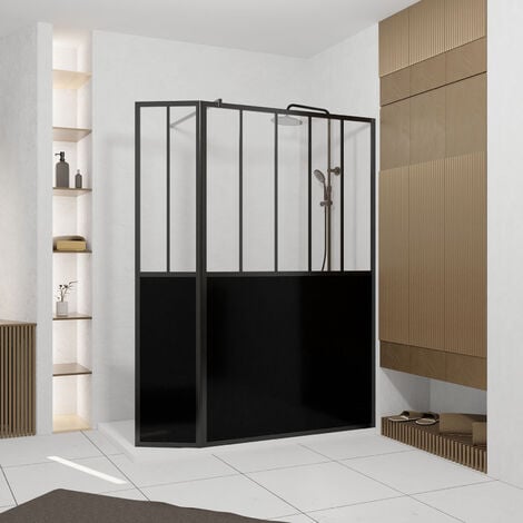 Furo Black KDD - box doccia nero, vetri doccia neri, cabina doccia nera