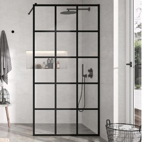 Parete doccia fissa FRESH INDUSTRIAL 80 cm