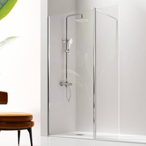 Parete doccia fissa+ porta girevole GIRO 105 cm