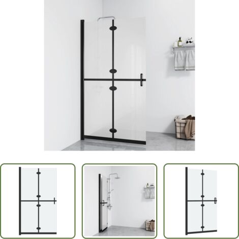 Parete doccia pieghevole -  Parete per Doccia Walk-in Pieghevole in Vetro ESG 120x190 cm