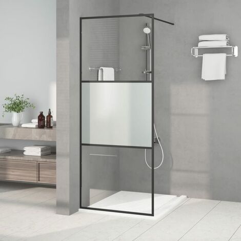 vidaXL Mensola Doccia per Parete Doccia Walk-in Bianca 80 cm Alluminio