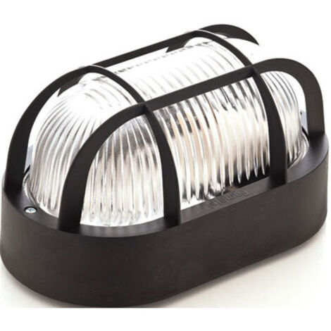 PARETE OVALE E27 60W.Â NERO 4409G