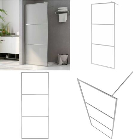Parete per Doccia Walk-in in Vetro Smerigliato ESG 80x195 cm - Doccia walk-in - Vetro smerigliato