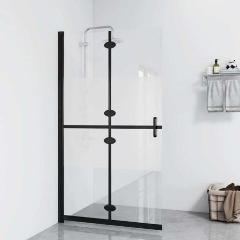 Parete per Doccia Walk-in Pieghevole in Vetro ESG 70x190 cm vidaXL