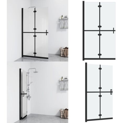 Parete per Doccia Walk-in Pieghevole in Vetro ESG 80x190 cm - Doccia walk-in - Parete doccia pieghevole