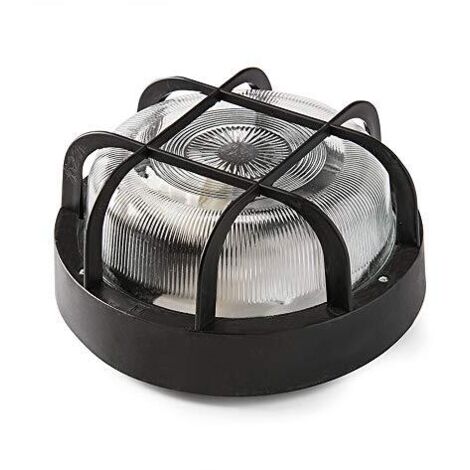 PARETE TONDO E27 100W.Â NERO 4411G